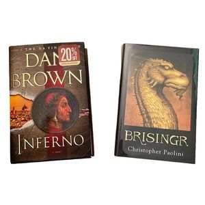Bundle of two children/ youth story books (Inferno, Brisingr ) Hardcover